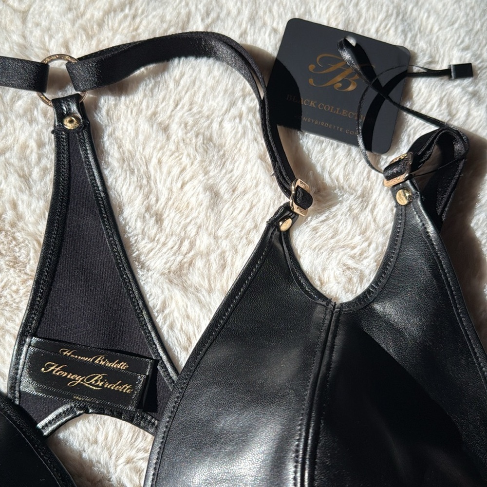 Honey Birdette Jael Black Bralette - Picture 2 of 6